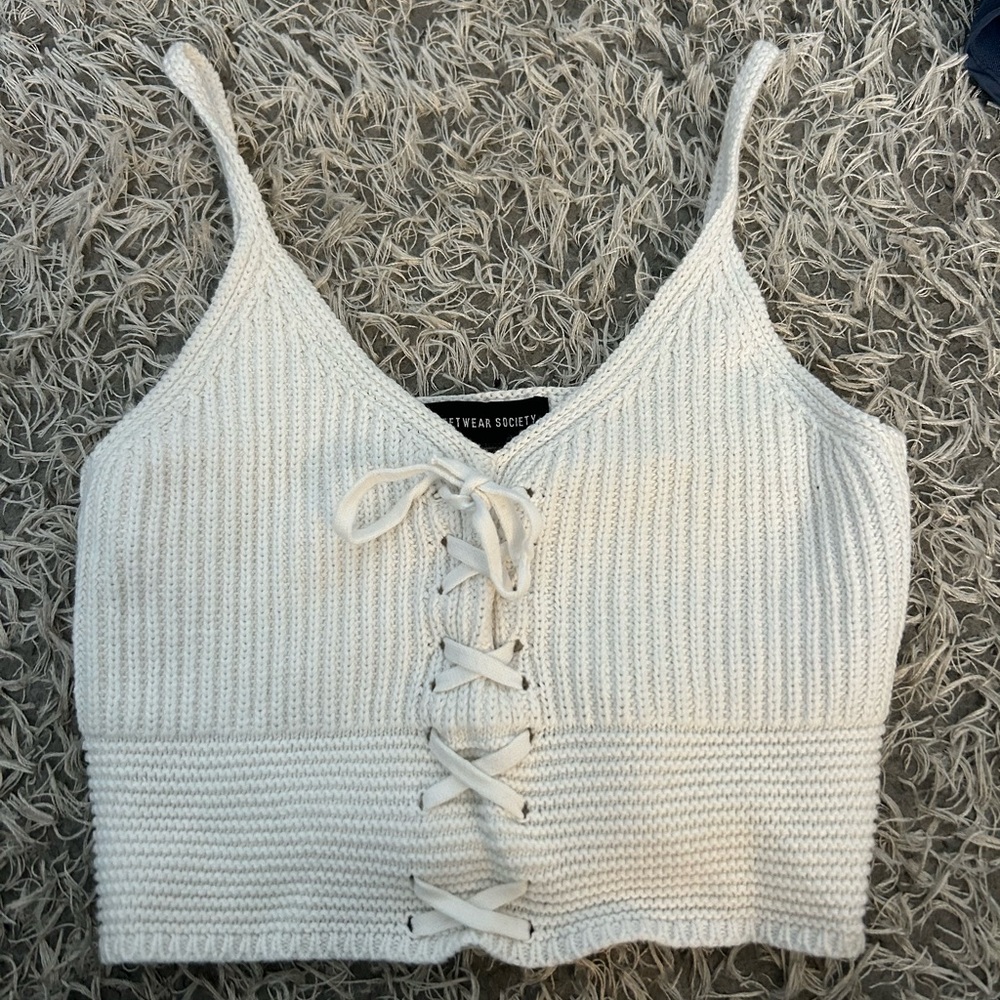 Knit tank top
